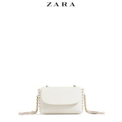 ZARA 女包 链饰铆钉斜背包 14133104006