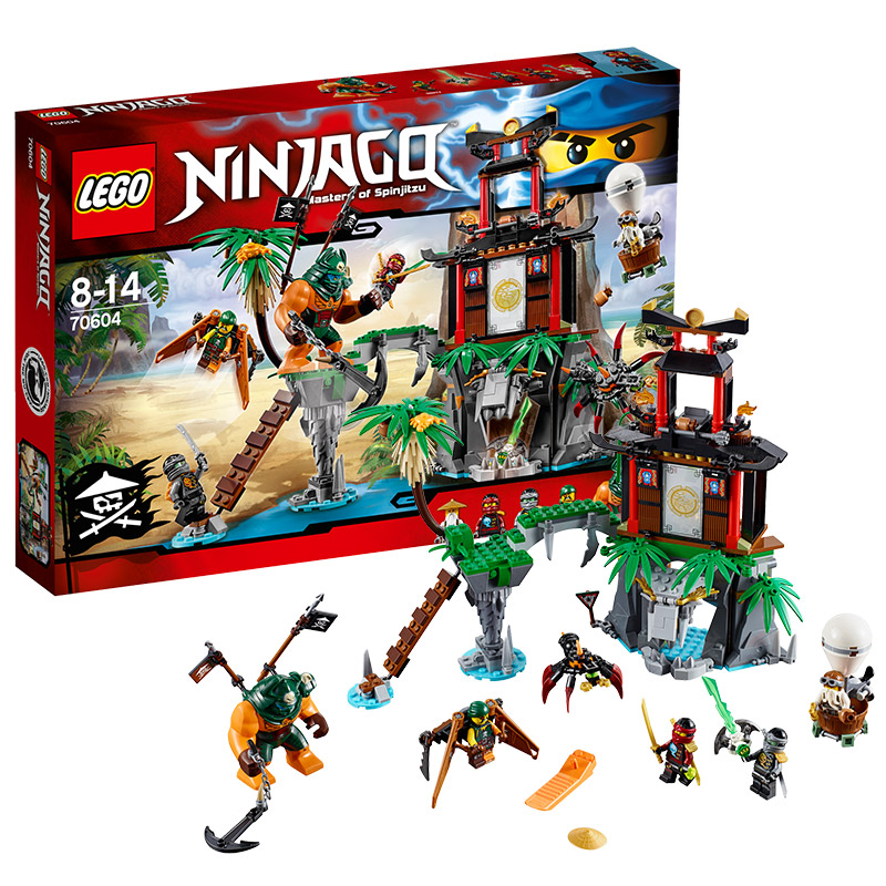 乐高幻影忍者系列70604大战猛虎蜘蛛岛LEGO Ninjago 积木玩具益智