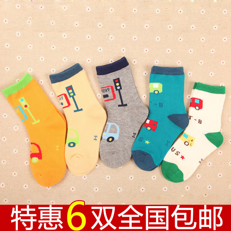 春秋卡通纯棉松口宝宝袜子薄款婴儿袜子男童女童全棉儿童袜子批发