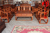 红木家具非洲花梨木皇宫椅沙发八件套实木 组合客厅沙发 刺猬紫檀