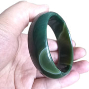 天然绿玛瑙，手镯加宽加厚大型翡，翠绿色玉镯子