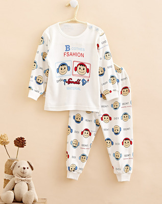 小素材童装儿童竹纤维内衣套装春装男童女童秋