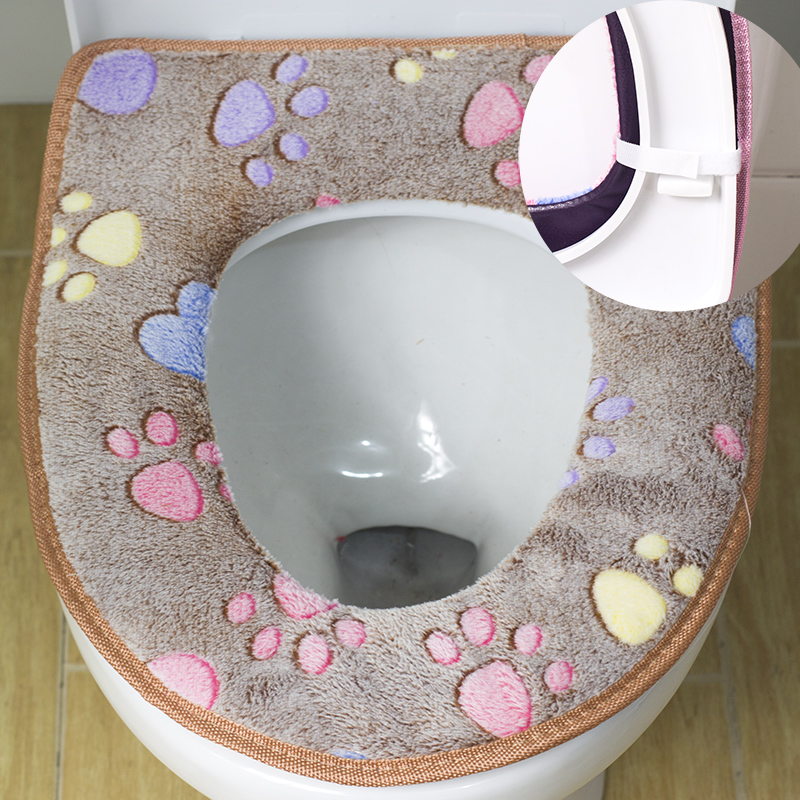 Toilet mat Potty pad waterproof Toilet mat Seat ring keep warm Toilet mat Stick Coral thickening Zipper section winterin the Family/Personal Cleaning Tools , Sanitary appliances/Bathroom accessories , Toilet sets/Toilet seat category - from Buy2taobao.com to provide professional Taobao agent buy service