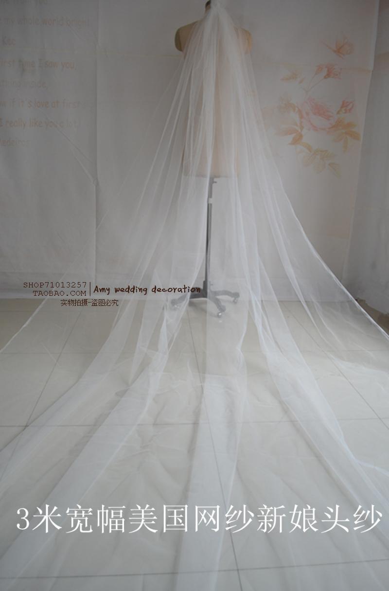 bride marry Veil 3 Wide U.S.A modelling Wedding dress Headdress Price of ricein the Accessories/Leather belt/Hat/Muffler , Wedding dress accessories , Veil category - from Buy2taobao.com to provide professional Taobao agent buy service