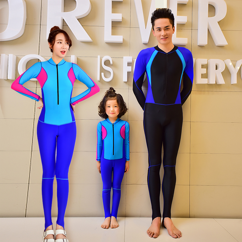 Parenting family Mother and daughter Long sleeve Swimsuit Conjoined trousers Sunscreen XL Wetsuit children Conjoined Childrenin the Sports/Yoga/Fitness/Fans supplies , Swim , Parent Family Pack category - from Buy2taobao.com to provide professional Taobao agent buy service