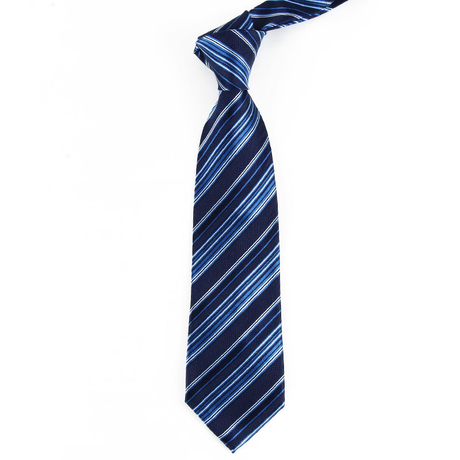 雅戈尔桑蚕丝真丝领带 男士商务正装 职业西装领带 蓝色条纹系列商品大图