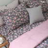 韩国秋季木棉床品套件被子+垫子+枕套1.8米床4件套BI