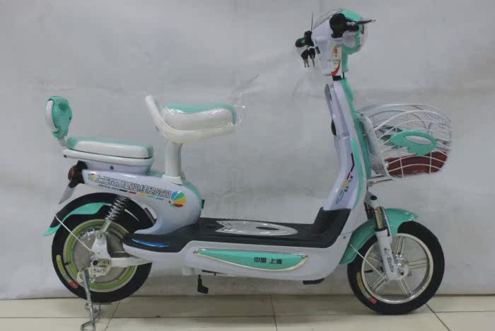 凤凰双人迷你踏板电动自行车14寸48V同小鸟小刀赛克踏浪款中国梦
