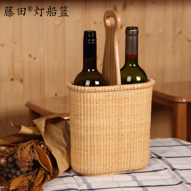 Rattan Handbaskets Wine red wine Wooden box cupboard red wine Cup holder originality fashion Elegant Wine rackin the Storage consolidation , Home Storage appliances , Storage Basket , Other Storage Basket category - from Buy2taobao.com to provide professional Taobao agent buy service