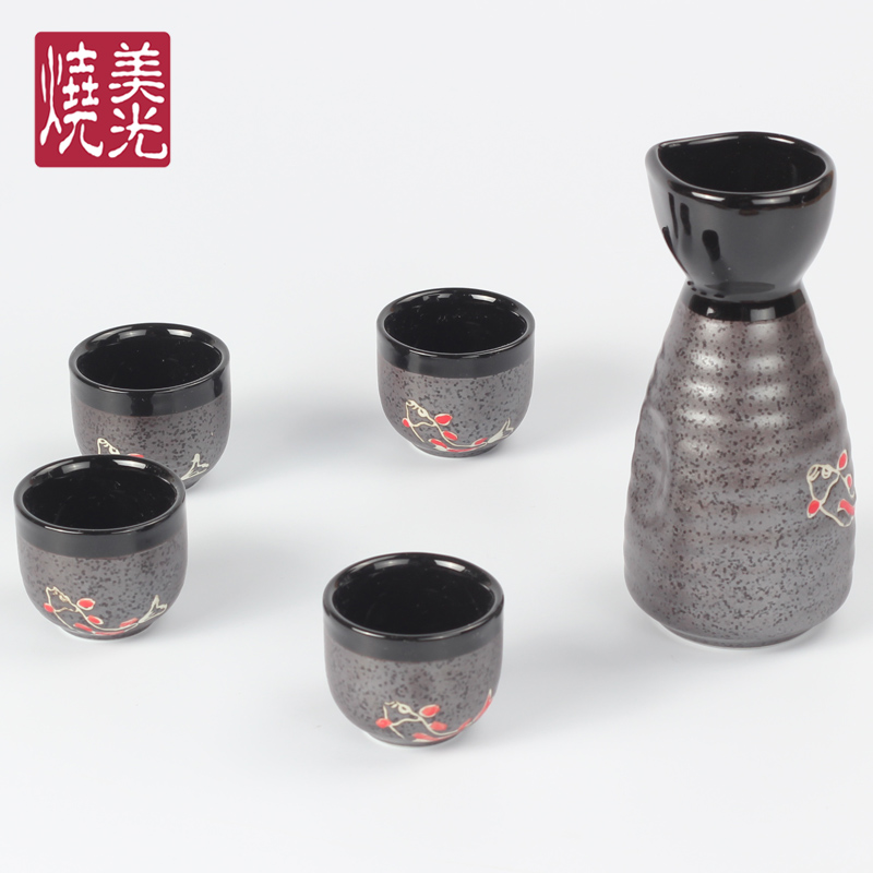 黑色陶瓷酒壺酒杯 日式清酒壺酒瓶酒盅瓷器 古典酒具禮品套裝在類目 餐飲具, 酒壺/酒杯/酒具, 家用酒壺中 - 來自Buy2taobao.com提供專業的淘寶代購服務