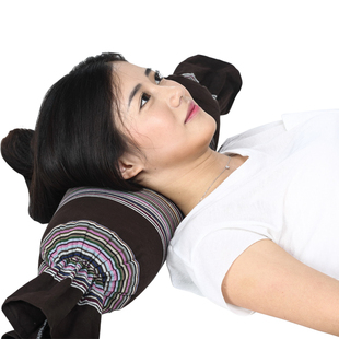 荞麦枕颈椎专用枕头全荞麦皮糖果枕保健护颈枕圆枕