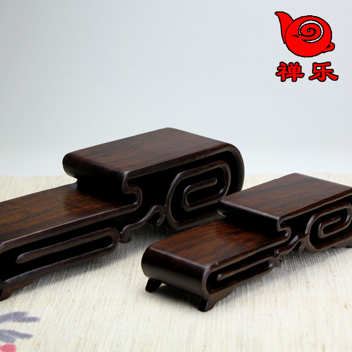 【禅乐】宜兴茶壶架茶壶底座|壶托壶垫《明清古式黑檀双层架》|ruв категории посуда, чайный сервиз, Садо/ноль - от Buy2taobao.com для оказания профессиональной услуги покупки агента Taobao