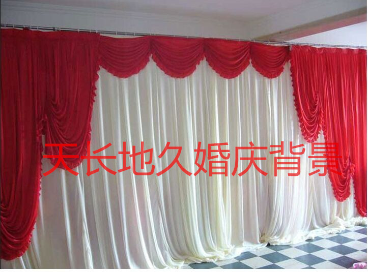 新款婚慶背景紗幔婚禮舞台現場布置裝飾布幔背景婚慶用品道具在類目 節慶用品/禮品, 其它節慶用品中 - 來自Buy2taobao.com提供專業的淘寶代購服務