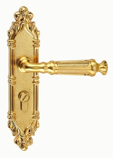 海诗蔓欧式机械门锁室内卧室房门锁具金色执手锁房门把手锁