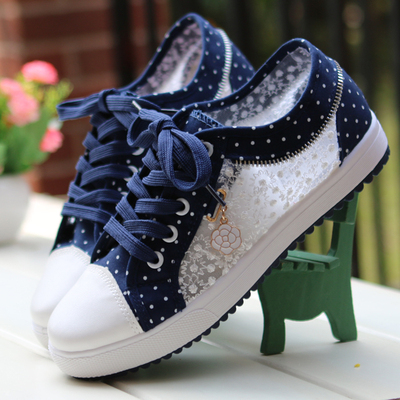 2018新款镂空帆布鞋女夏季低帮百搭休闲鞋透气单鞋网纱布鞋学生鞋