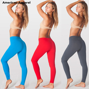 美国American Apparel糖果色长裤内穿AA打底裤女学生紧身裤