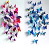 3d彩色仿真立体蝴蝶，墙贴创意婚房婚礼，装饰生日派对商场橱窗布置