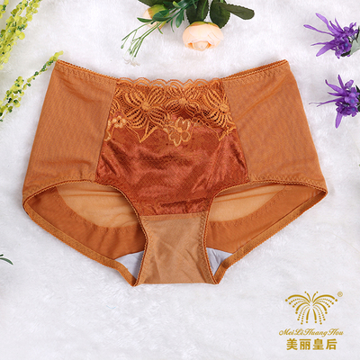 透气时尚品牌2条收腰提臀女士内裤塑身中低腰性感三角裤美丽皇后