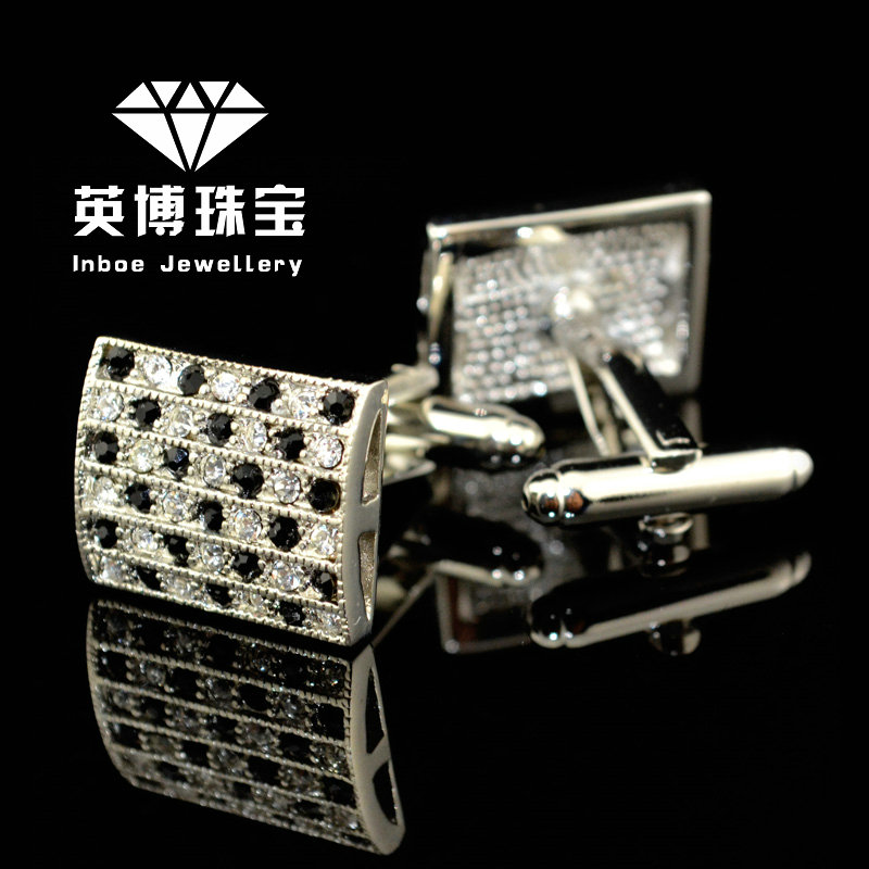 InBev Cufflinks zircon Crystal cufflinks gemstone French Shirt cuffs Cufflinks Menin the Accessories/Leather belt/Hat/Muffler , Cufflink category - from Buy2taobao.com to provide professional Taobao agent buy service
