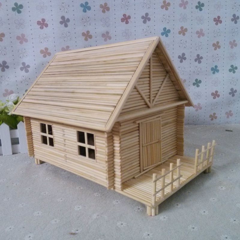 DIY Cabins originality manual Small house Bamboo stick chopsticks Assemble Model manual Operation make Material Science toolin the Play mode/Anime/Periphery/cos/Board games , Modeling tools/Accessories supplies category - from Buy2taobao.com to provide professional Taobao agent buy service