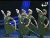 奔赴军旅演出服装女兵舞台表演服弹力迷彩，裙套装广场军装舞蹈服