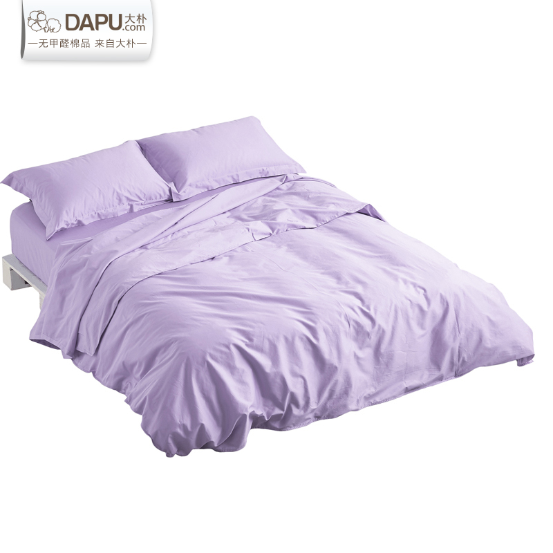 正品打折【天猫超市】大朴缎纹纯棉被套1.8m