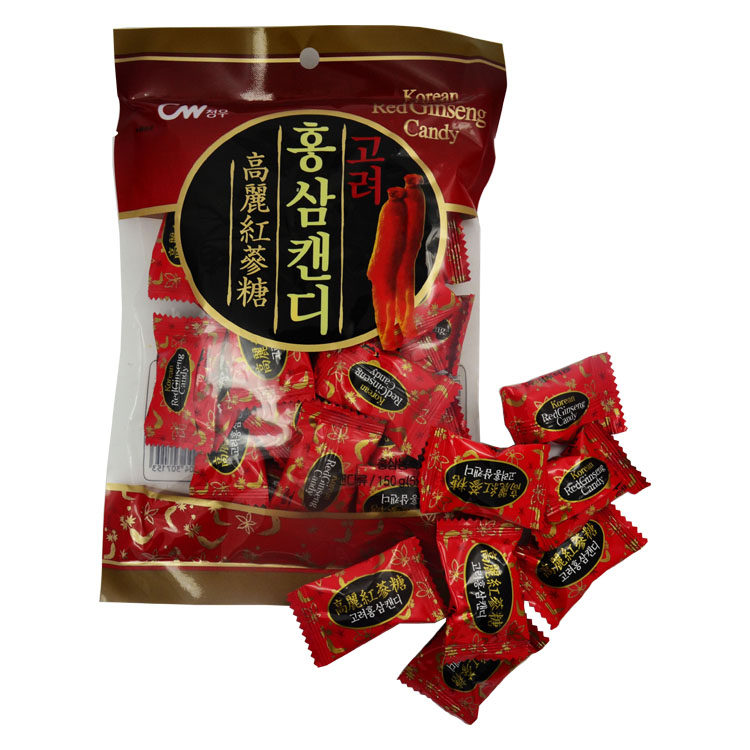 韩国进口食品糖果 青佑红参糖 滋补硬糖 补血养颜 休闲零食150g