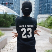Ares＆Force3M反光卫衣大码男女潮学生韩版嘻哈原宿情侣装数字母