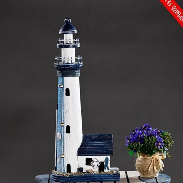 52CM House woodiness Lighthouse European style Mediterranean Sea originality Decoration Home Furnishing decoration Furnishingsin the Home accessories , Decoration category - from Buy2taobao.com to provide professional Taobao agent buy service
