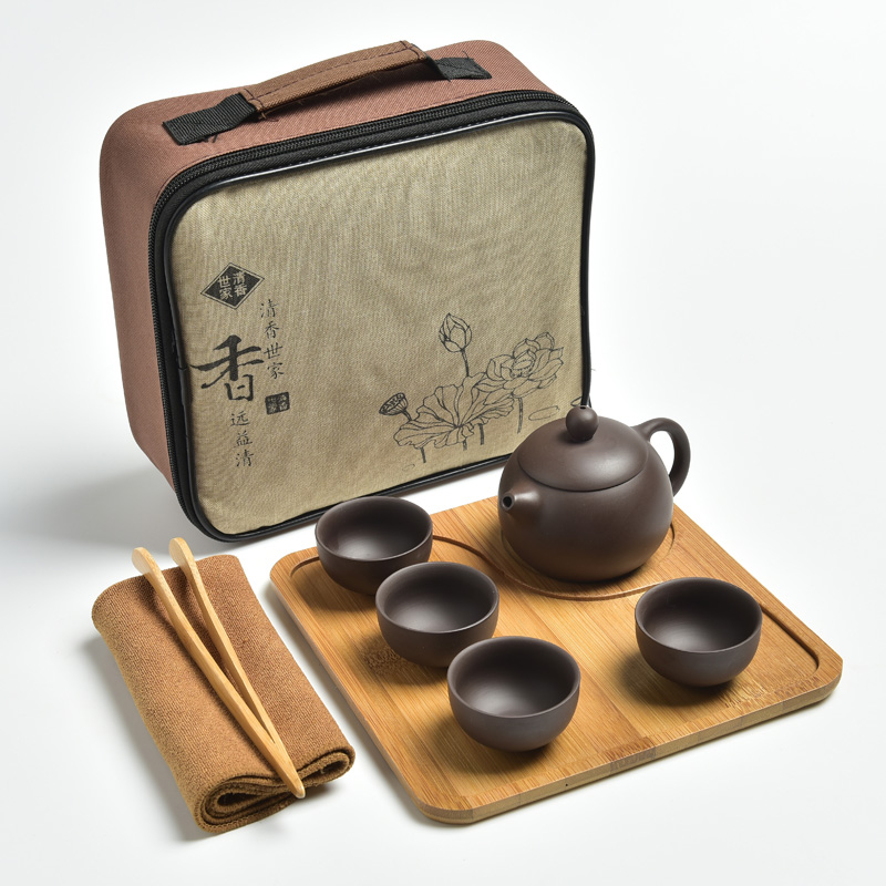 粗陶旅行茶具套装便携包户外陶瓷功夫茶具茶盘泡茶器一在类目 餐饮具, 茶具, 功夫茶具中 - 来自Buy2taobao.com提供专业的淘宝代购服务