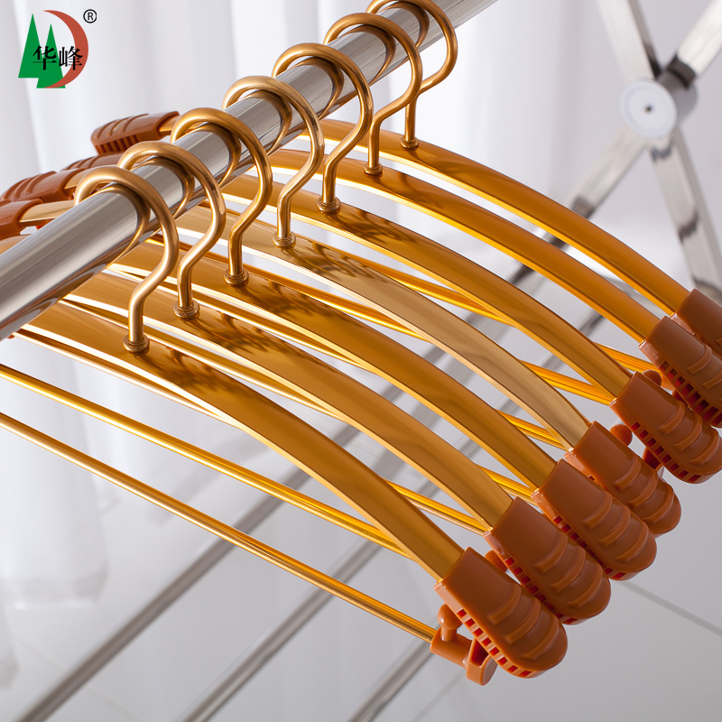 Huafeng 10 Space aluminum Windbreak triangle coat hanger Gold and silver Champagne Airing clothes balcony indoor coatin the Storage consolidation , Wash clothing/Sun/Care Products , Hanger category - from Buy2taobao.com to provide professional Taobao agent buy service