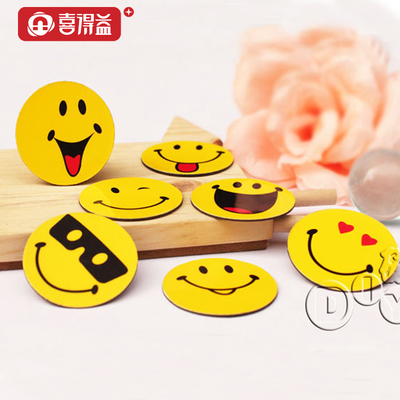 D30MM Smiling face Expression Refrigerator sticker Smiling face Sticker Mood Magnetic attraction Mood stickers/Expression Magnet 7in the Home accessories , Stickers , Other Stickers category - from Buy2taobao.com to provide professional Taobao agent buy service