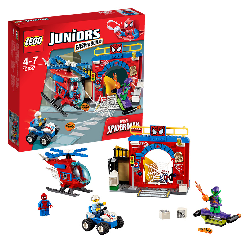 乐高小拼砌师10687蜘蛛侠保卫战LEGO JUNIORS 趣味玩具积木益智