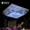 上下架计划:玻璃卧室灯正方形水晶房间灯吸顶餐吊灯时尚简约现代灯具厂家直销