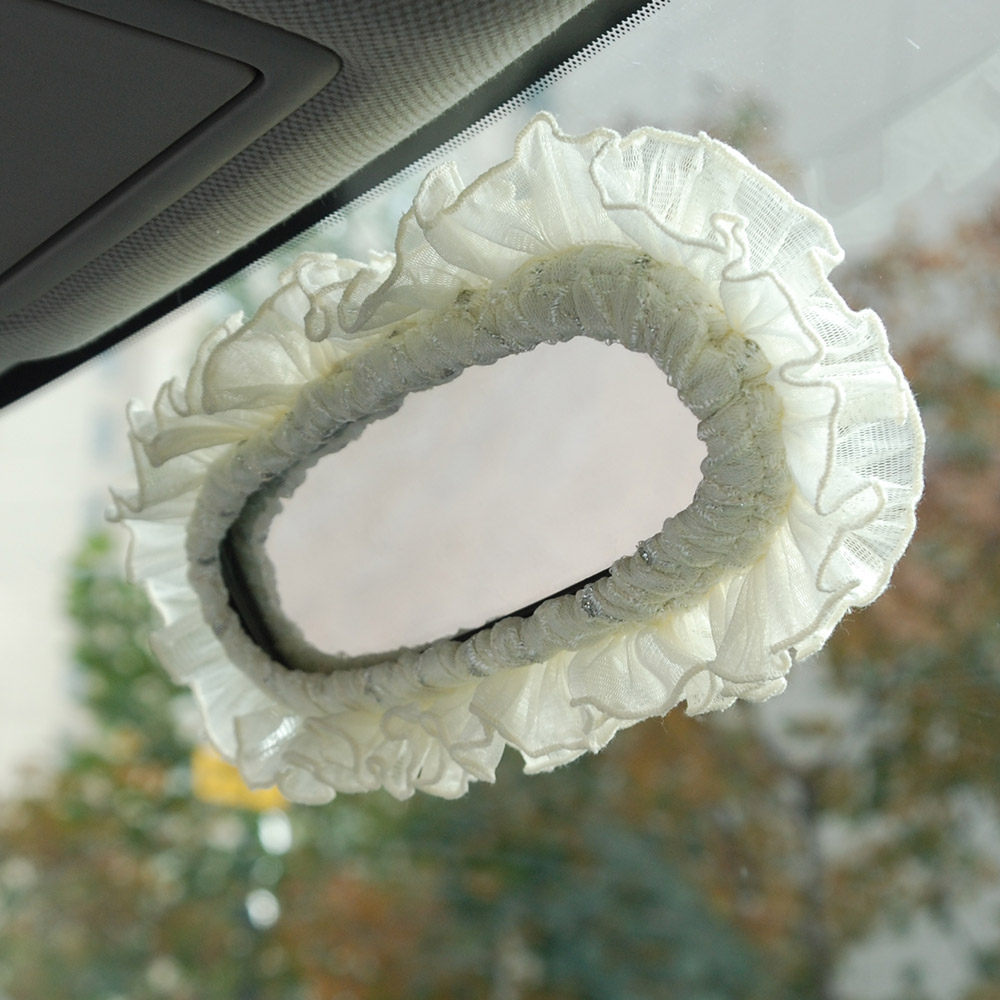 慧变 灵动飞舞 汽车用后视镜套 女性蕾丝后视镜套汽车饰品 用品