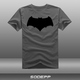 SODEPP正义联盟 蝙蝠侠 老爷反光标志 电影T恤衫全棉短袖圆领