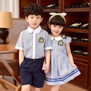 女童校服套装装英伦学院风夏装小学生班服连衣裙幼儿园园服毕业照