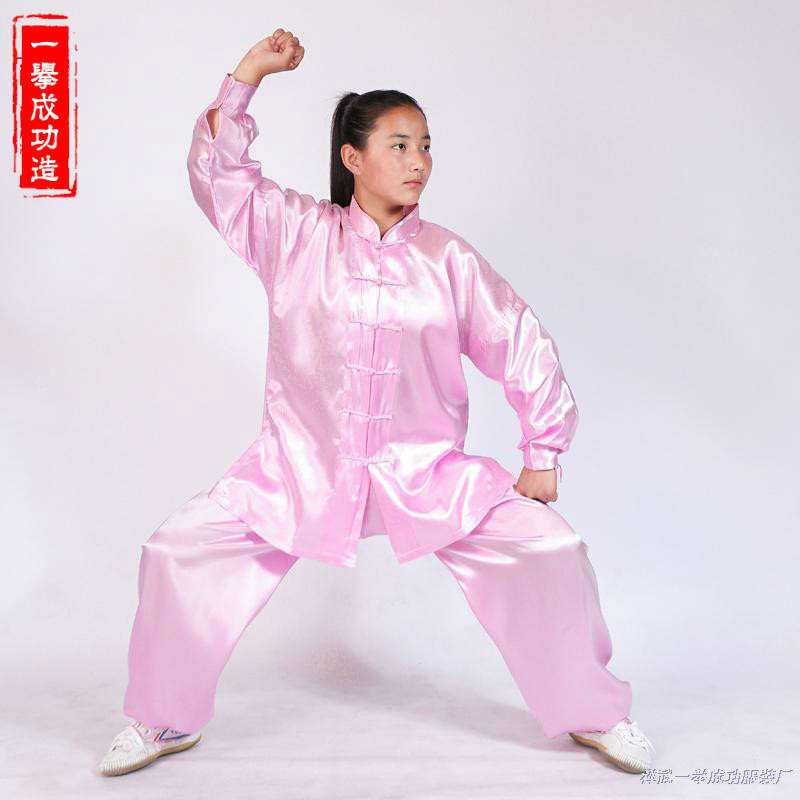 廠家直銷 仿真絲太極服 練功服 武術服 集體表演服 粉色男女兒童在類目 運動/瑜伽/健身/球迷用品, 跆拳道/武術/搏擊, 太極, 太極服中 - 來自Buy2taobao.com提供專業的淘寶代購服務