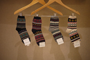 1782 韩国进口四季搭配复古花纹袜子女袜短袜个性袜 棉袜 女