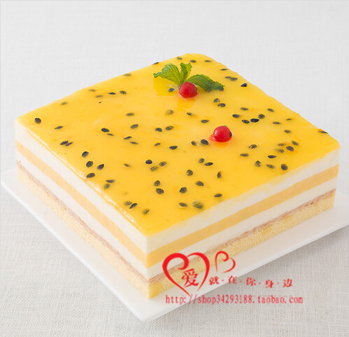 北京好利来慕斯蛋糕 成都可定 加州阳光百香果慕斯 新款热卖