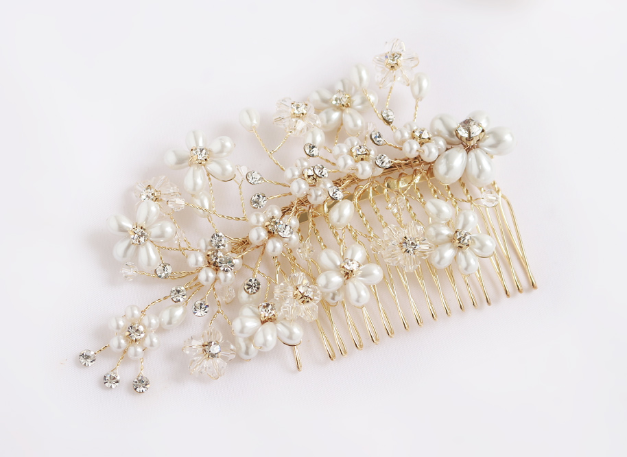 Yi Fu iffo customized bride Pearl Headdress wedding bride crystal Combs Hair plug Hairdressing Hair band Card issuance Hairpinin the Festive supplies/Gift , Bridal Accessories category - from Buy2taobao.com to provide professional Taobao agent buy service