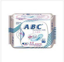 【丝薄棉柔】超市正品　ABC卫生巾K21护垫22片/包