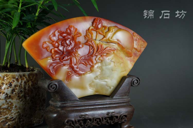 寿山石 寿山芙蓉石精品大摆件 寿山石雕 老性巧色醉芙蓉在类目 古董/邮币/字画/收藏, 金石篆刻中 - 来自Buy2taobao.com提供专业的淘宝代购服务