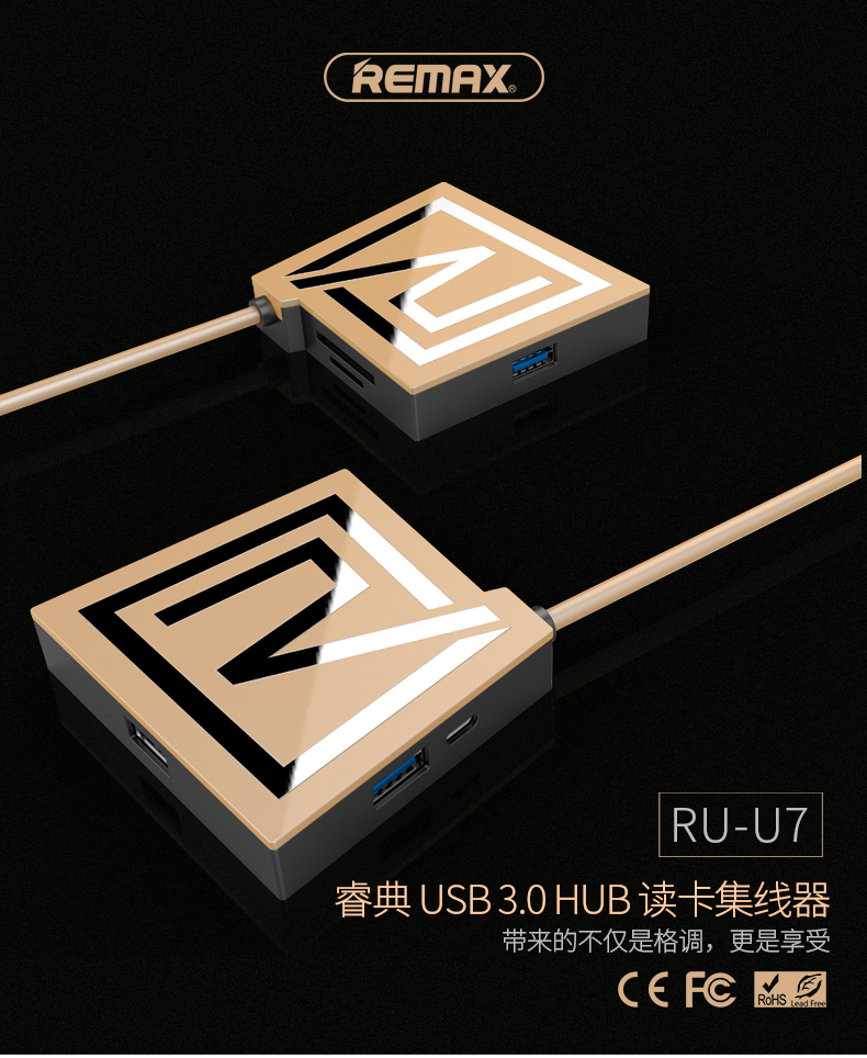 REMAX card reader Hub 3USB3.0 HUB Two-way charge Transmission multi-function Card slot originality card readerin the 3C Digital Accessories, Digital peripheral , Reader category - from Buy2taobao.com to provide professional Taobao agent buy service