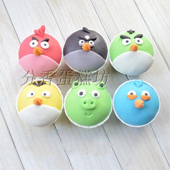 anger Birds Cupcakes baby full moon The age of Buffet Dessert Kunming Invert sugar customizedin the Aquatic meat/Fresh fruits and vegetables/Cooked , Fresh cakes category - from Buy2taobao.com to provide professional Taobao agent buy service