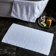 天歌纯棉宾馆酒店白色地巾吸水加厚卫浴地垫美容院足疗地毯