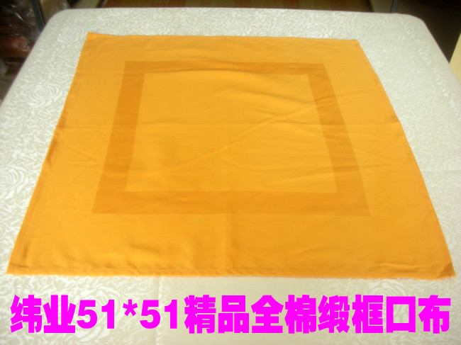 酒店全棉加厚黄口布纯棉加厚缎框金黄口布 不掉毛擦杯布,可折花在类目 居家布艺, 餐桌布艺, 餐巾中 - 来自Buy2taobao.com提供专业的淘宝代购服务