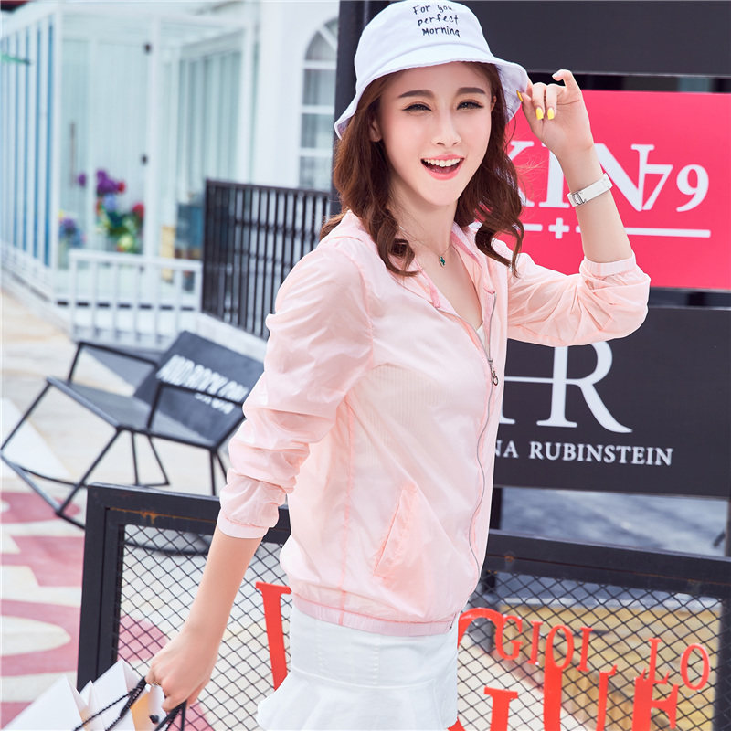 2016夏季超薄款防晒衣女沙滩女装长袖防晒服短款外套防晒衫空调衫