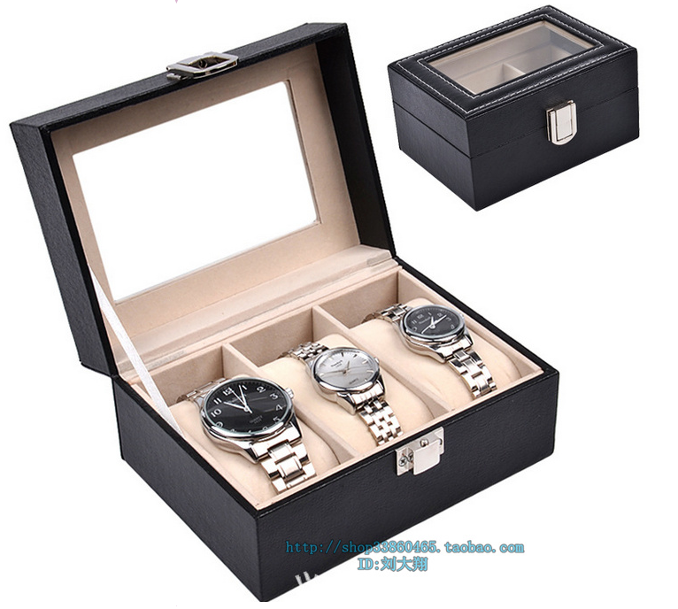solid wood WINDOW black Leatherwear Watch Box Watch box Watch Storage Box Show props Quality modelsin the Accessories/Fashion Jewelry, Jewelry storage , Jewelry Box category - from Buy2taobao.com to provide professional Taobao agent buy service