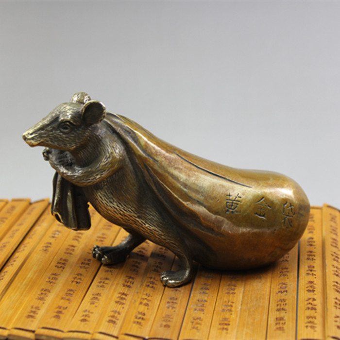 純銅老鼠招財黃金帶鼠旺財家居生肖擺件中秋節禮品銅器老鼠銅批發在類目 家居飾品, 擺件中 - 來自Buy2taobao.com提供專業的淘寶代購服務